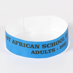Bracelet Tyvek 19 mm Marquage NOIR