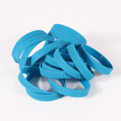 Bracelet en silicone Imprimé 1 couleur, taille adulte