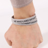 Bracelet en silicone Imprimé 1 couleur, taille adulte