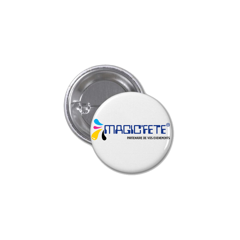 Badge rond en métal personnalisé