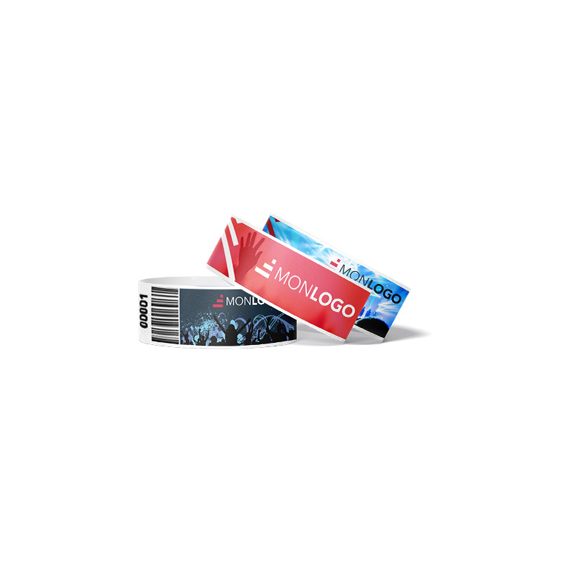 Bracelet Tyvek 19 mm Marquage COULEUR